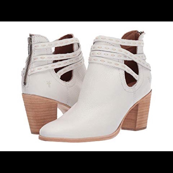 Frye Naomi Leather PicStitch Shootie